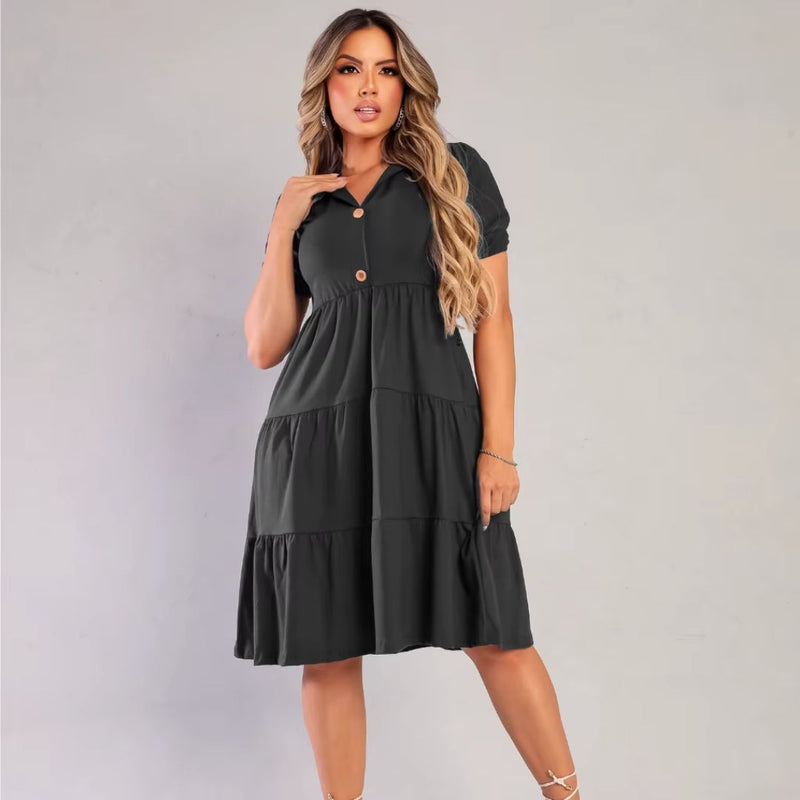 Vestido BelleGrace Midi - Elegância e Conforto que Valorizam o Seu Estilo