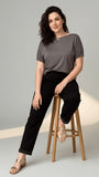 Calça Vicky – Conforto que parece moletom, visual de jeans