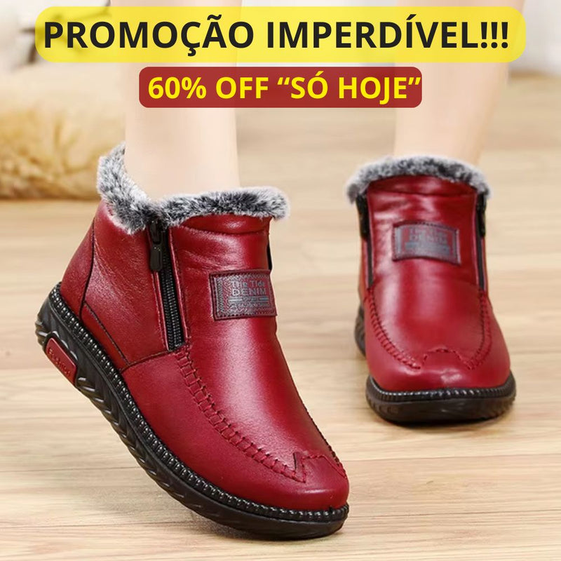 Bota Ortopédica Frontier™ — Pés Quentinhos, Confortáveis e Protegidos Neste Inverno