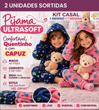 Pijama Infantil Ultra Soft™ - Quentinho e Confortável Para os Dias Frios