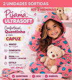 Pijama Infantil Ultra Soft™ - Quentinho e Confortável Para os Dias Frios