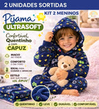 Pijama Infantil Ultra Soft™ - Quentinho, Confortável e Brilha no Escuro ✨