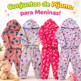Pijama Infantil Ultra Soft™ - Quentinho, Confortável e Brilha no Escuro ✨