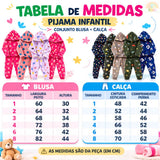 Pijama Infantil Ultra Soft™ - Quentinho, Confortável e Brilha no Escuro ✨
