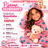 Pijama Infantil Ultra Soft™ - Quentinho, Confortável e Brilha no Escuro ✨