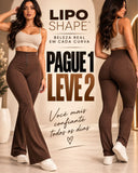 Calça LipoShape™ — Cintura Alta Modeladora - Efeito Lipo