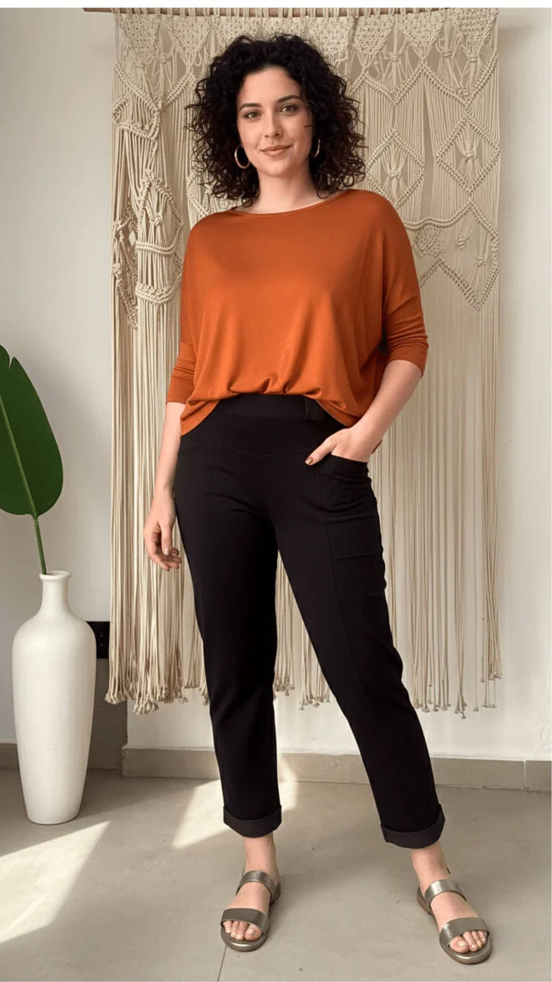 Calça Vicky – Conforto que parece moletom, visual de jeans