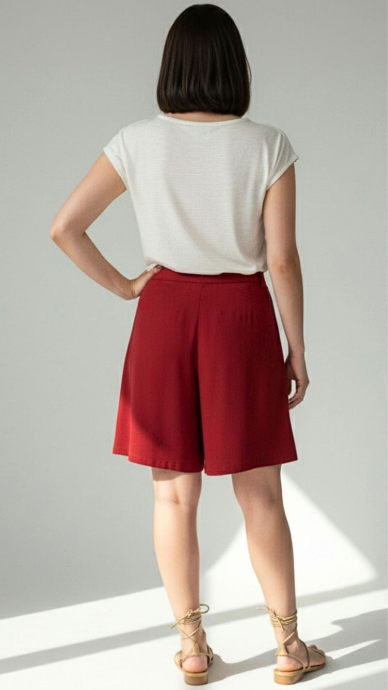 Shorts Feminino Confort Fit – Malha Premium com Cós Elástico