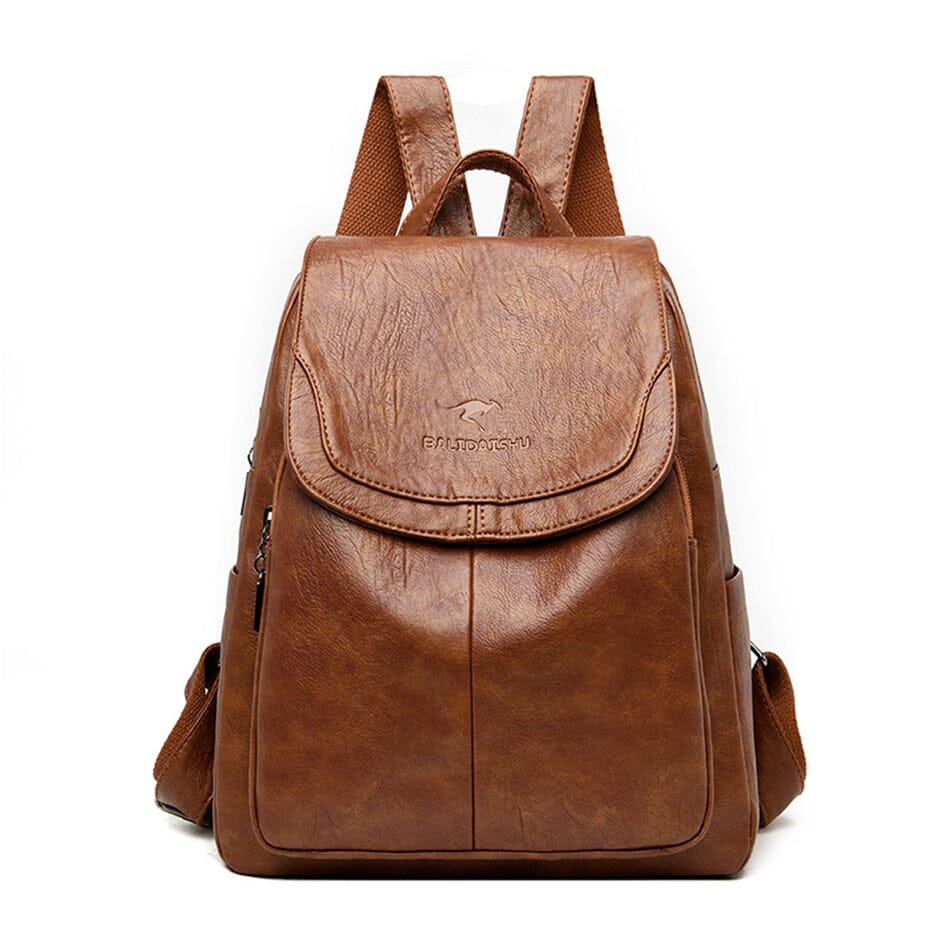 Bolsa - Mochila de Couro Jasmim
